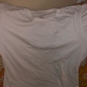 White Adidas T-shirt